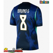 Camisa de Futebol Brasil Bruno Guimaraes #8 Equipamento Secundário Mundo 2026 Manga Curta
